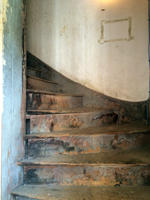 attic stairs of 722 Toulouse St. New Orleans, LA 70130