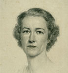 detail of Leila Moore Williams portrait