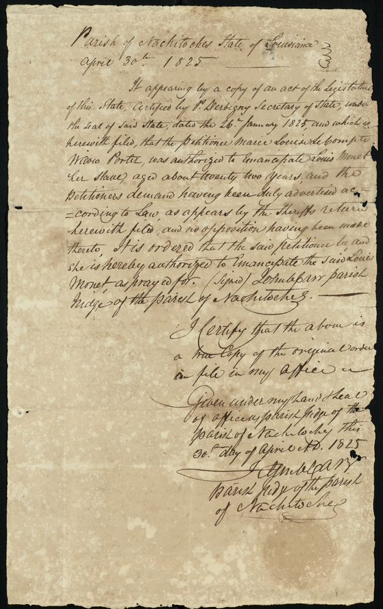 Handwritten document from the 19th century.