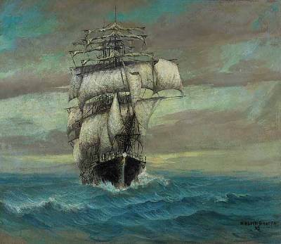 Sharpe painting of ship