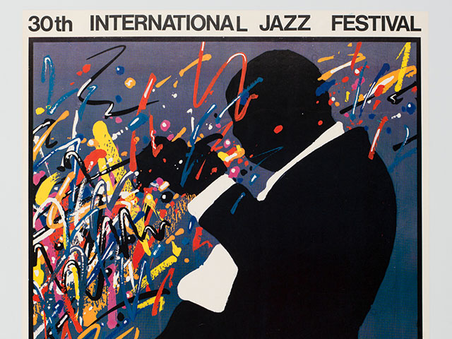 Poster for 1988 Jazz Jamboree Festival in Warsaw, Poland; 1988; offset lithogragh by Waldemar Świerzy; The Historic New Orleans Collection, gift of Dr. and Mrs. Fritz Daguillard, 2017.0003.4