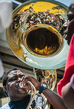 Bennie Pete, Leader of the Hot 8 Brass Band