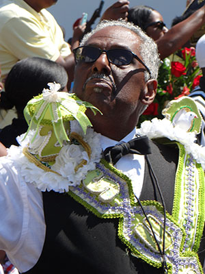Sudan co-founder Gerald Emile at Kenneth Dyke's funeral