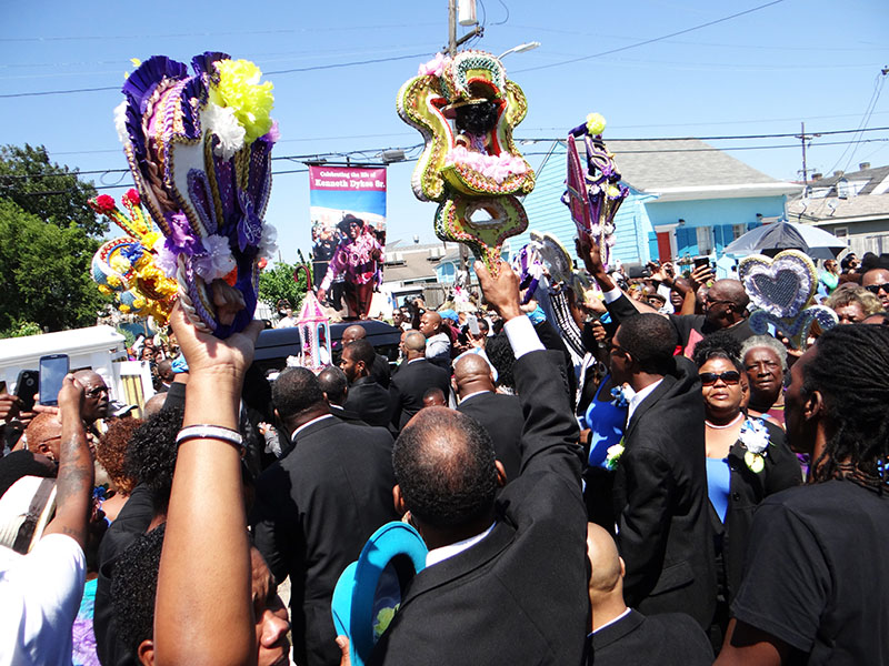 Sudan members honor Kenneth Dykes during his funeral