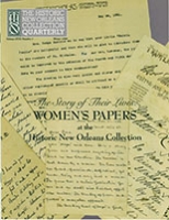 The Story of Their Lives: Women's Papers at The Historic New Orleans Collection