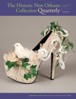 Muses shoe with bird and vines